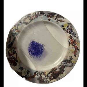 1 SYRACUSE CHINA USA ALL STAR ATHLETES SERVING PLATTER OR CHOP PLATE 12 1/4"